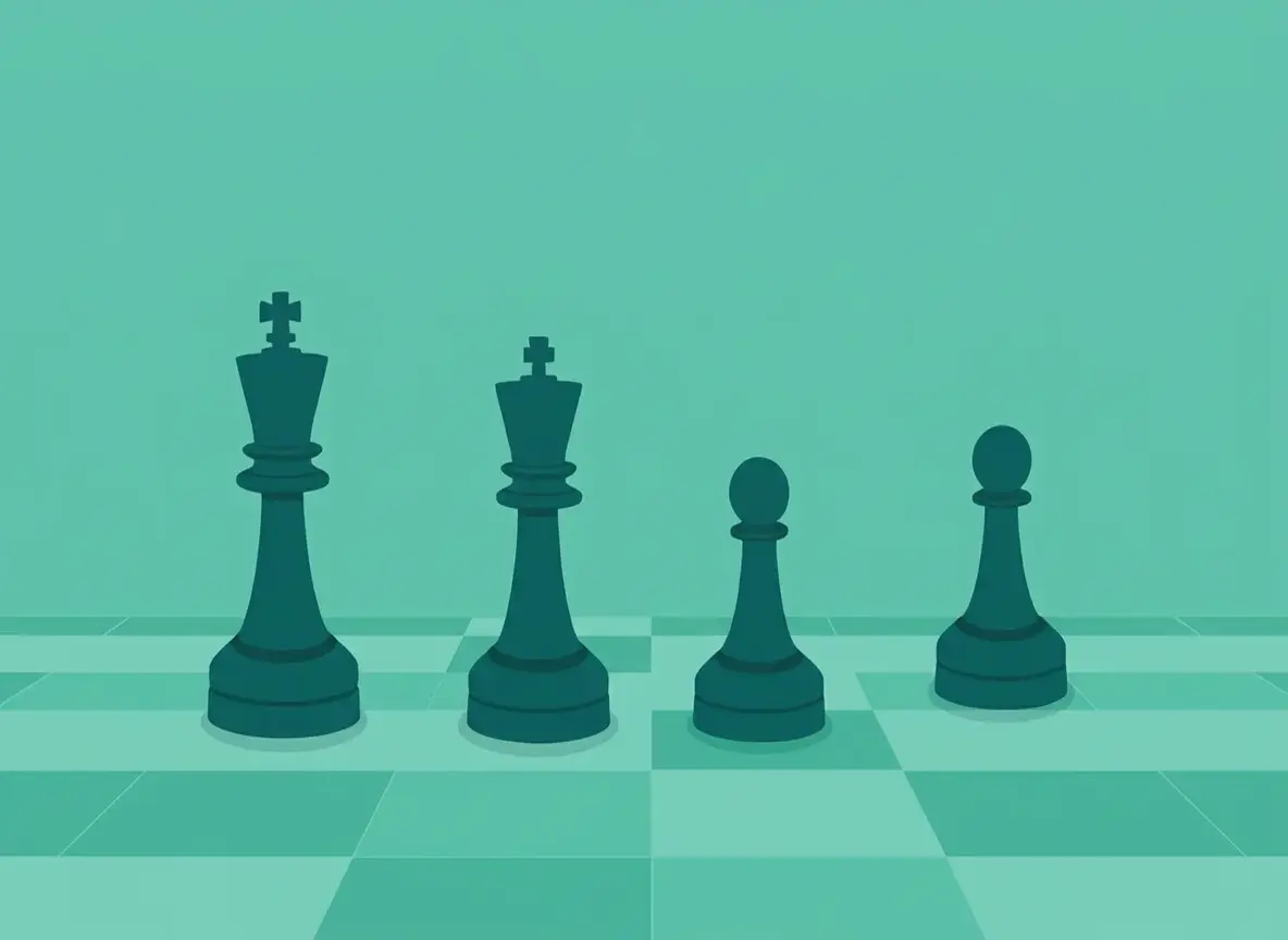 Chess pieces on a board illustrating strategic leadership roles in organizational change management.